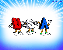 Dancing USA with background cartoon