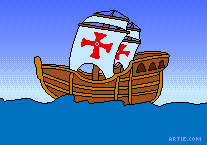 Columbus ship cartoon