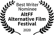 David Tumpkin nominated Best Writer, AltFF Alternative Film Festival, 2020