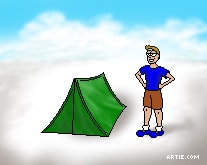 Pup Tent Cartoon Picture