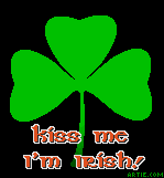 St. Patricks Day "Kiss me I'm Irish" gif